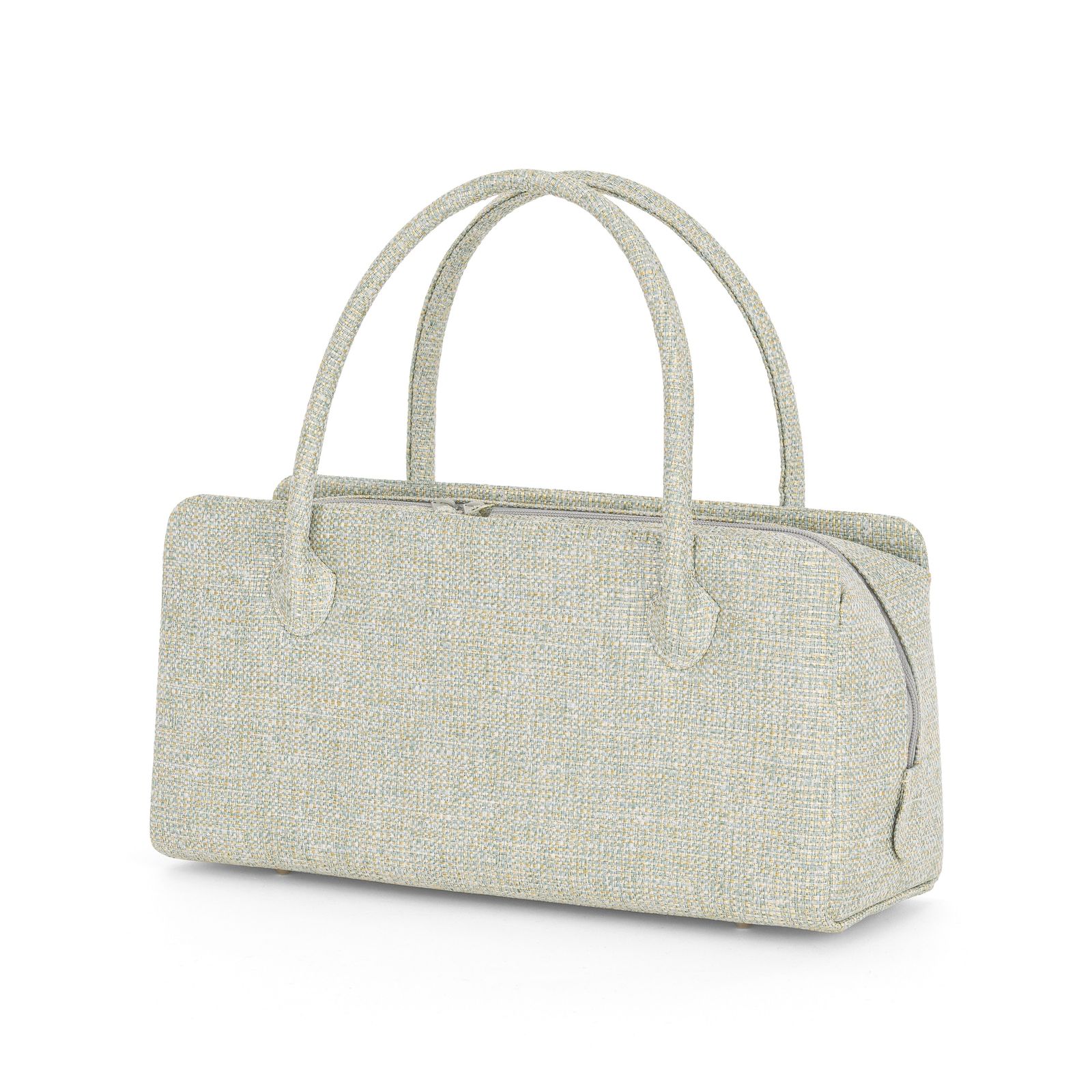 利休バッグ 白梅 グリーンゴールド