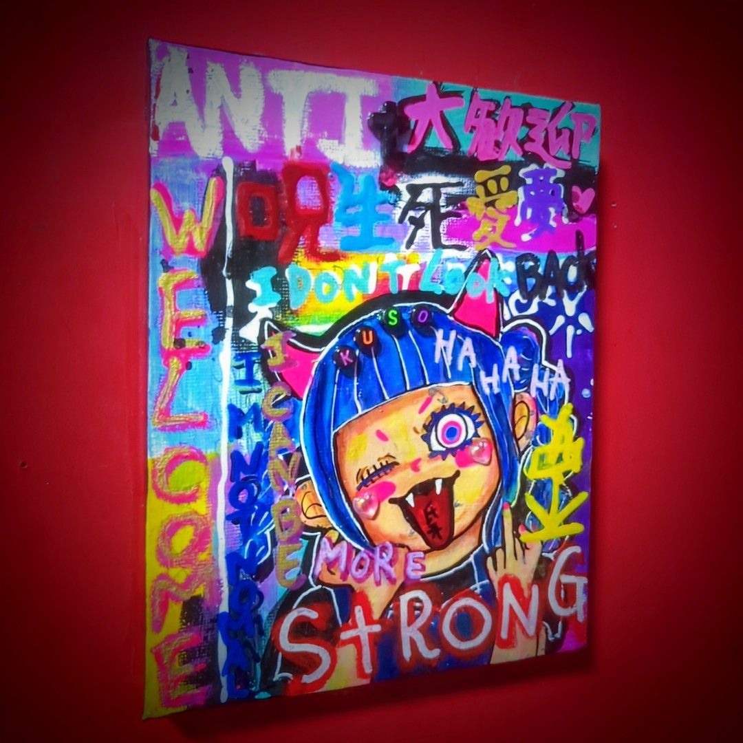 【F8号:一点物アート】Explosion,01-爆発- F8号:一点物アート】Explosion,01-爆発-