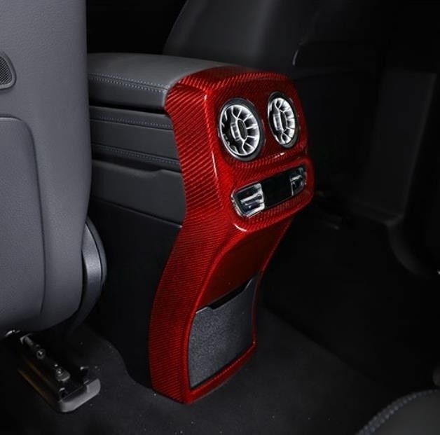 ドライカーボン製ベンツ Gクラス W463A W464 G500 G63 G350D アームレストリア部カバー リアエアコン出口カバー 色選択