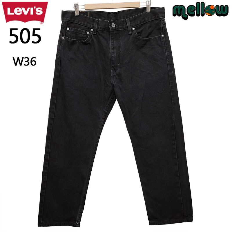 リーバイス 505 ブラック デニム パンツ Levi's サイズ：W36 L27