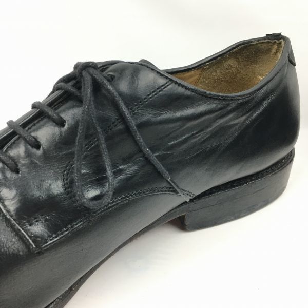 試着交換OK！ビンテージ/Vintage 品　Brooks Brothers/346ブルックスブラザーズ　 キャップトゥシューズ〈黒/BLACK/ブラック〉10.5D　27.5-28.5　/メンズ/菅NO.WZH-48 #BUZZBERG