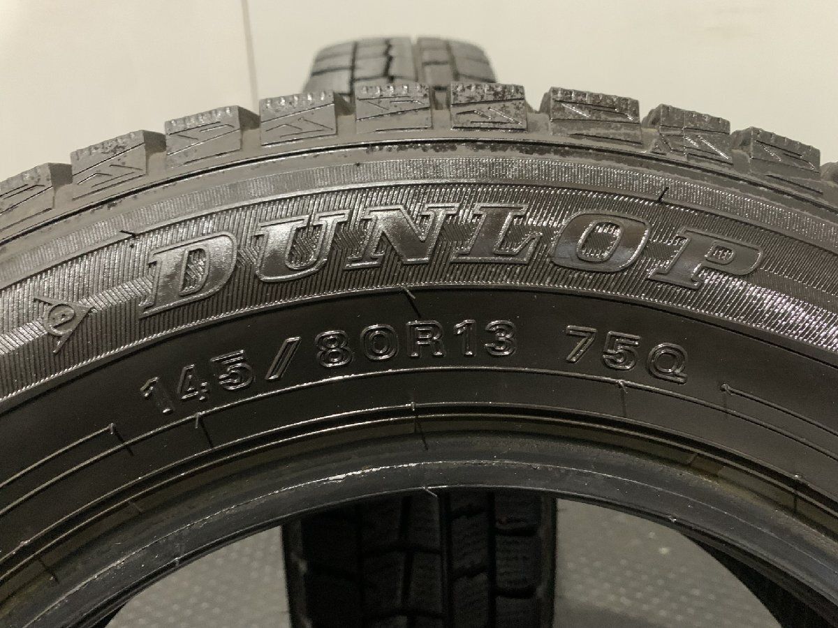 DUNLOP WINTER MAXX WM01 145/80R13 13インチ スタッドレス 2本 19年製 タント ワゴンR キャロル モコ N-BOX等　(MTF718)