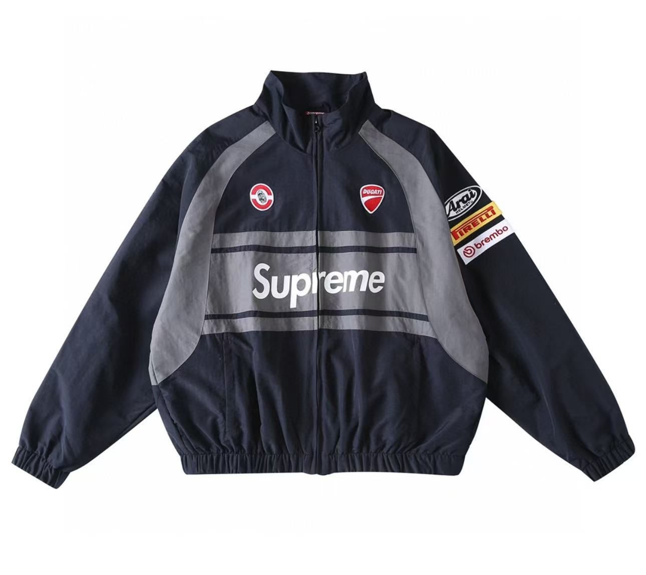 Supreme Ducati V4 ジャケット ネイビー - メルカリ
