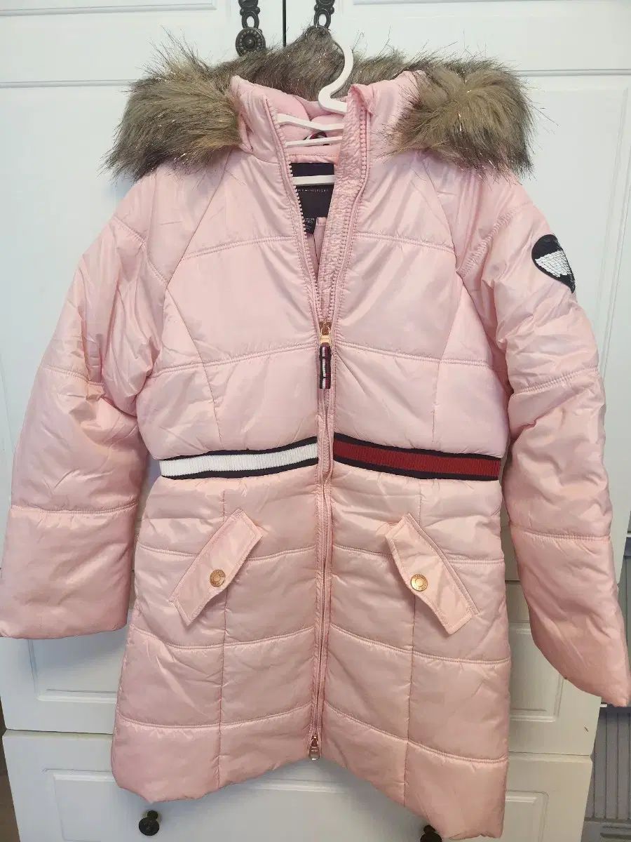 Tommy Hilfiger トミーヒルフィガー キッズ ロング丈ダウンジャケット M サイズ - 8 10 スー ブーツ 2足