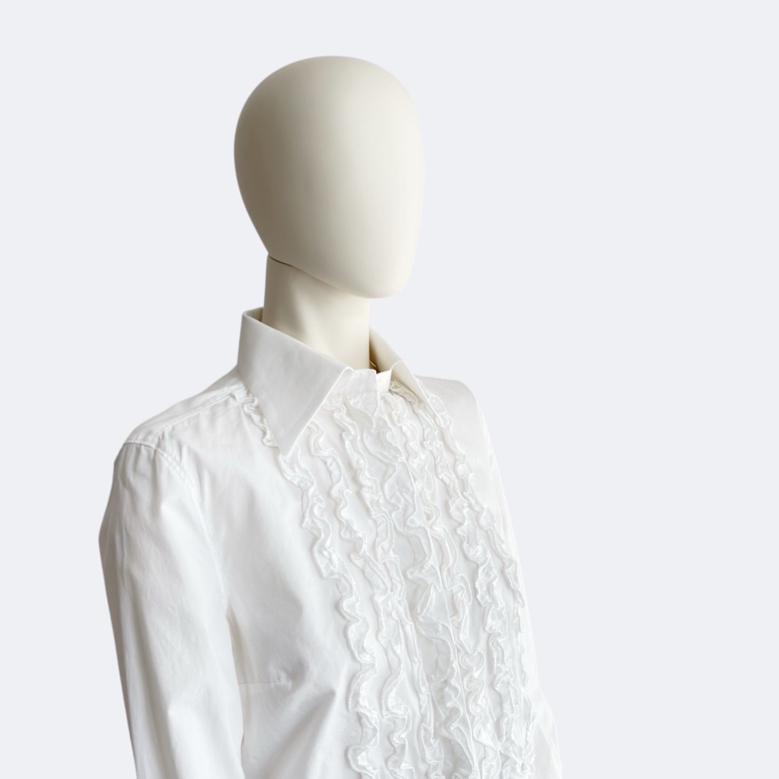 レディース Dolce&Gabbana ドルガバ ブラウス ホワイト フリル blouse