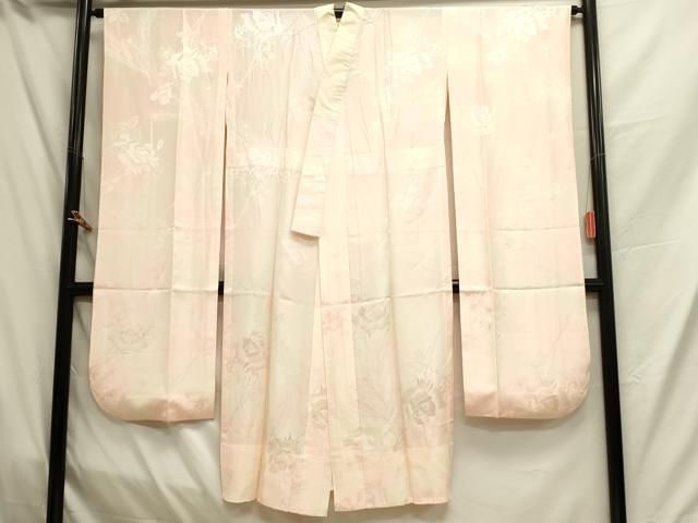 平和屋着物□振袖用長襦袢 無双仕立て 枝花文 暈し染め 正絹