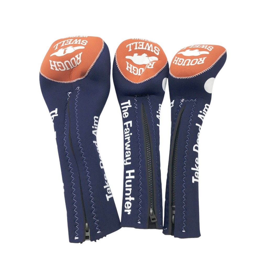 ROUGH SWELL ゴルフヘッドカバー 3個セット+ドライバー用 ROUGH SWELL ゴルフヘッドカバー 3個セット+ドライバー用
