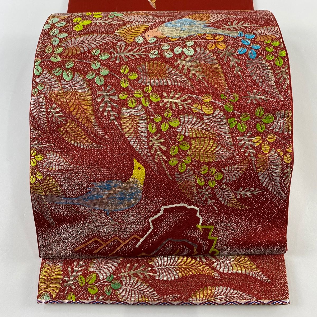 袋帯【龍村平蔵】錦織 手織工芸 正絹 名物名取川 黒色 仕立て上がり 本