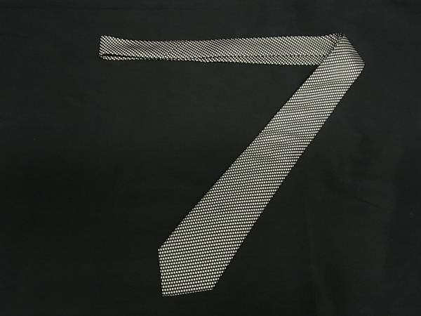 BOTTEGA VENETA ボッテガヴェネタ シルク ドット柄 水玉模様 ネクタイ ビジネス 紳士 メンズ ブラック系 DB2931
