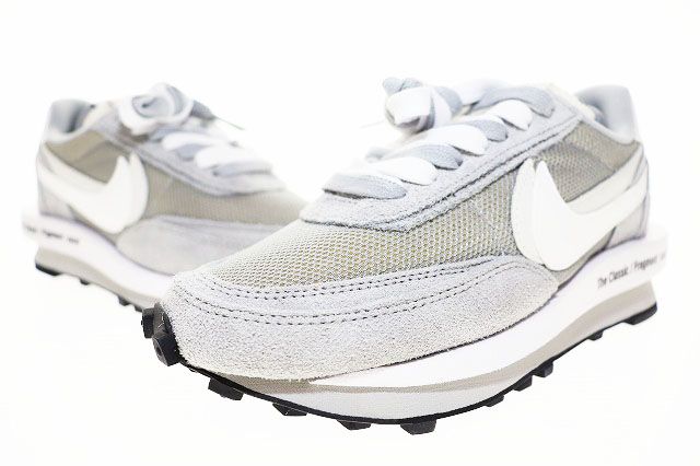 ナイキ NIKE LDWAFFLE SF SACAI FRAGMENT 2021 23cm LIGHT SMOKE GREY DH2684-001 サカイ フラグメント デザイン コラボ LD ワッフル ライト スモーク グレー ●▲251003