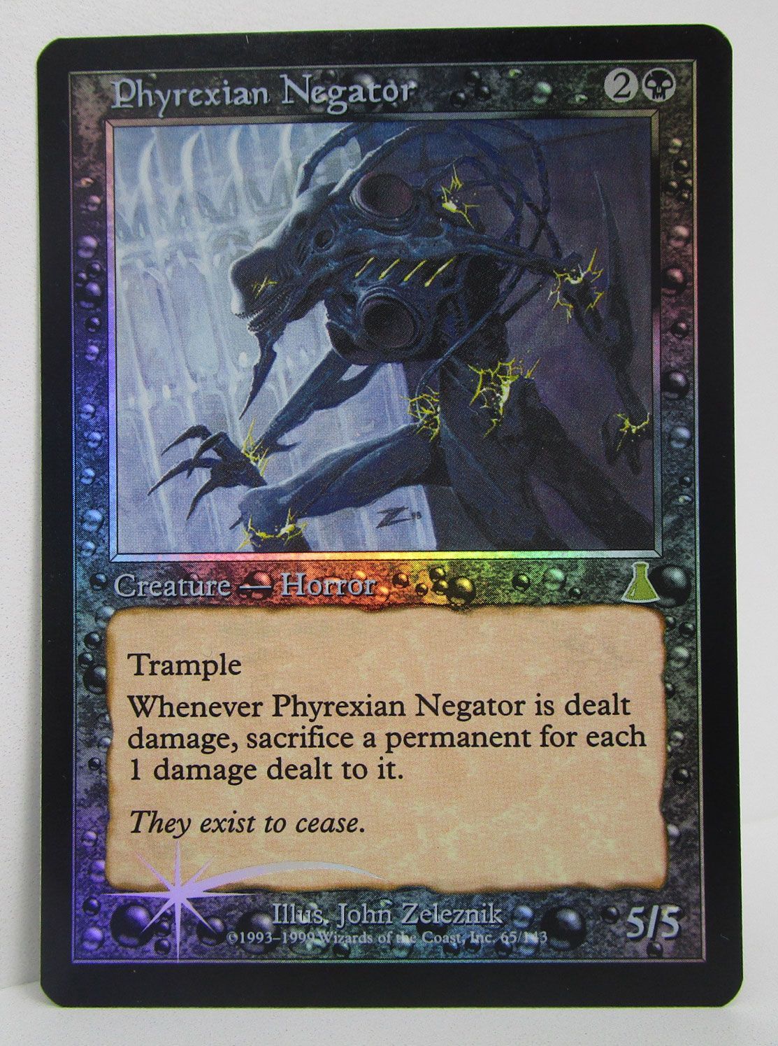 MTG ファイレクシアの抹殺者 Phyrexian Negator Foil 英語版