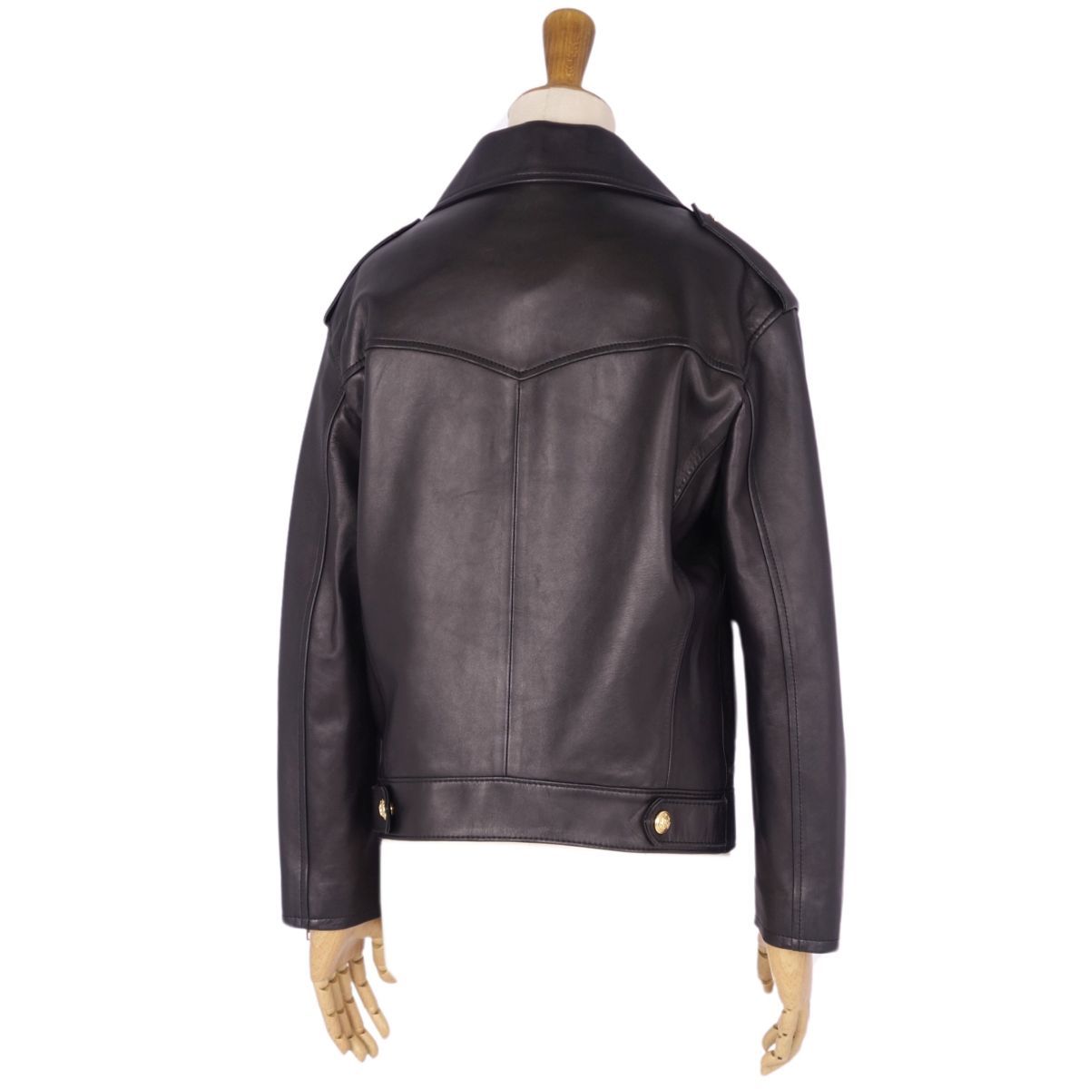 22AW Celine ラムレザー テーラードジャケット 48 レザージャケット 