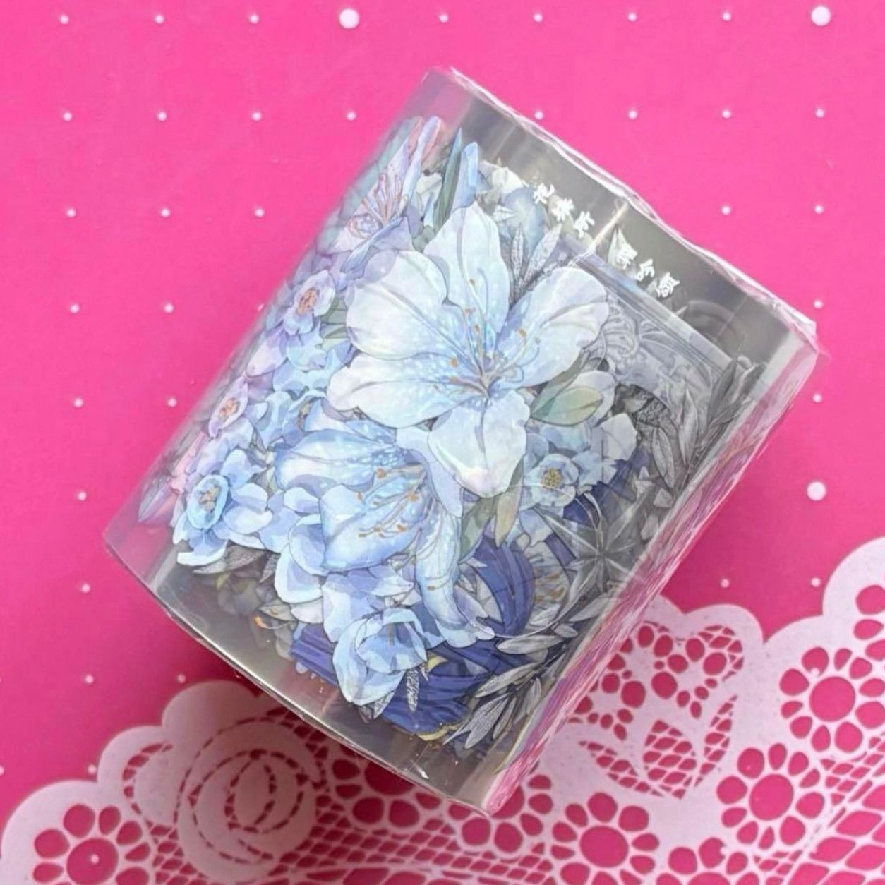 贝壳光5.5cm×10m 100cm loop 霜吟颂 海外マスキングテープ