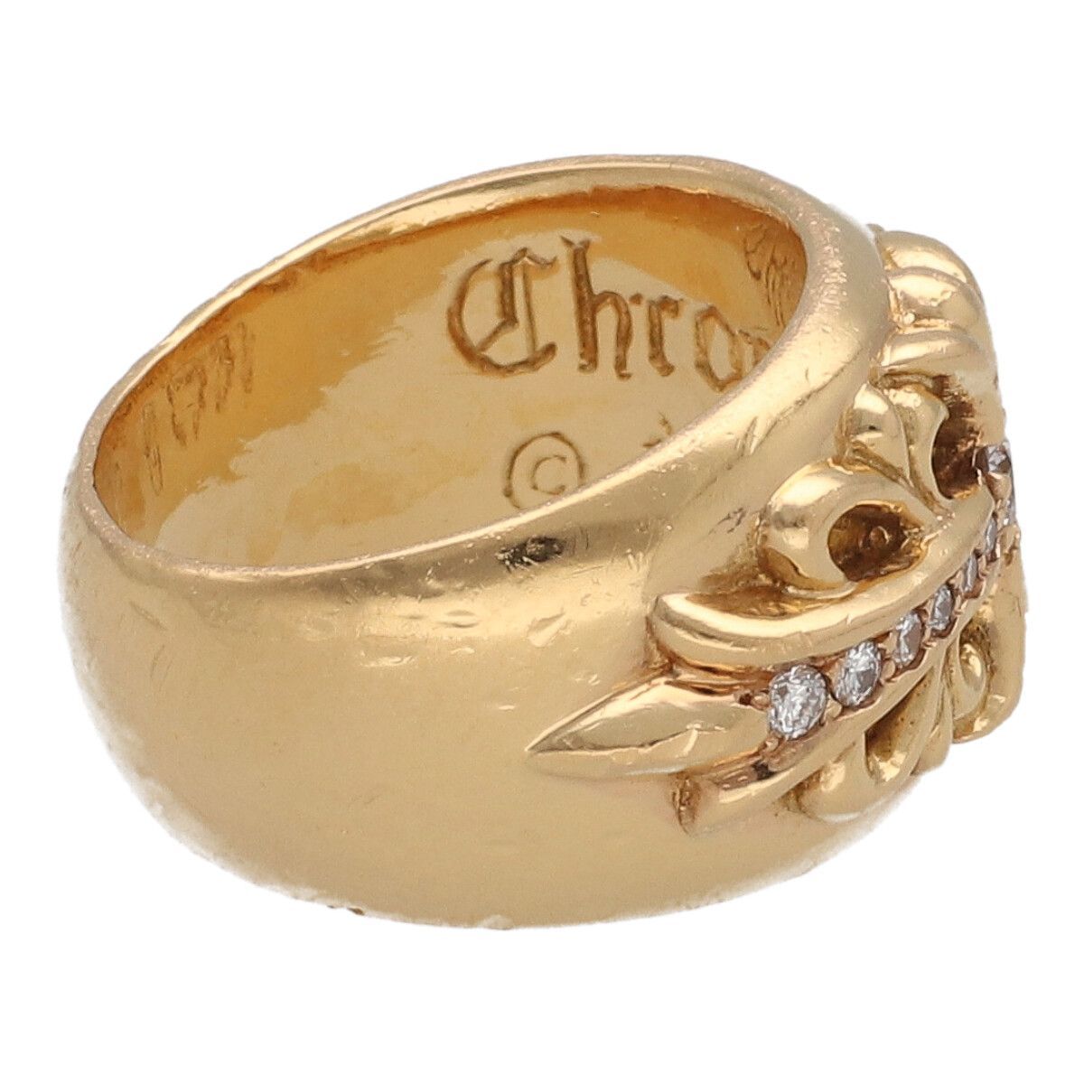 Chrome Hearts パヴェクロスリング 22K CHROME HEARTS CEMETERY RING 22K DIAMOND クロムハーツ
