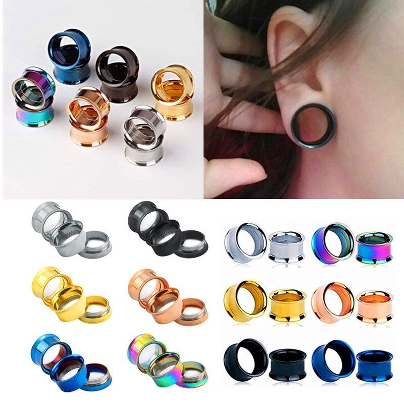 10mm（00G）ダブルフレア 拡張器 ボディピアス トンネルピアス