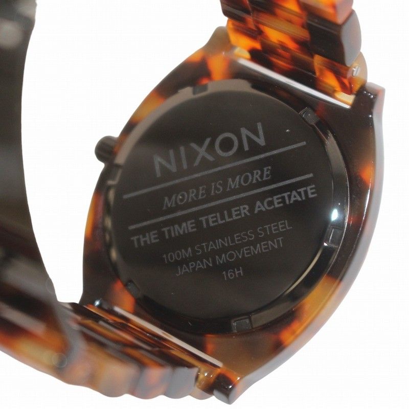 ニクソン NIXON TIME TELLER ACETATE タイムテラー アセテート