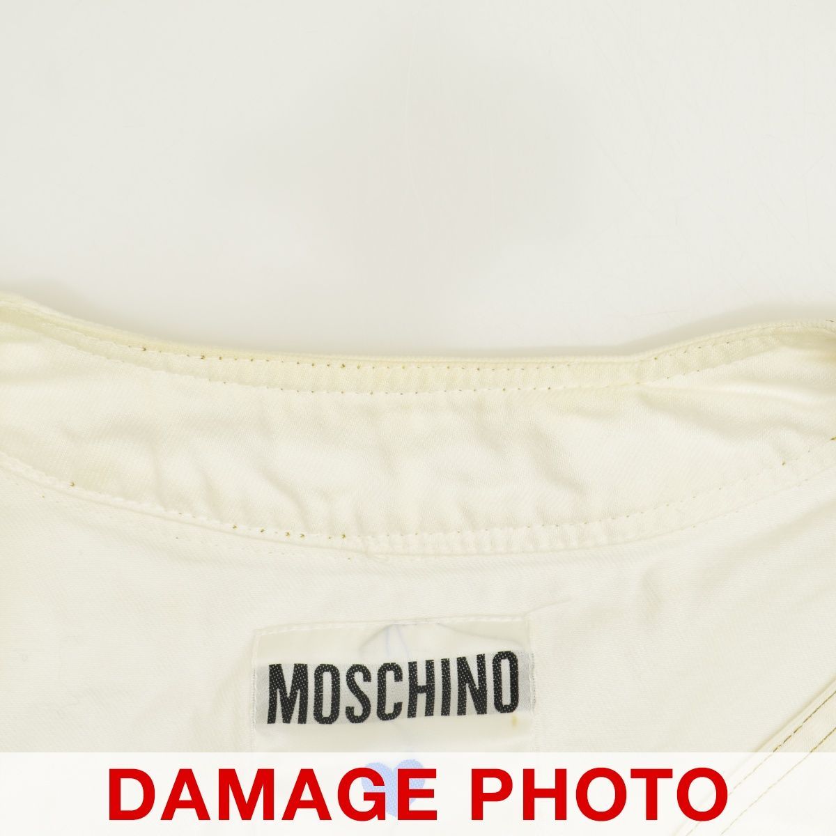 MOSCHINO - 【MOSCHINO】ノーカラー ストーンデニムジャケット MOSCHINO】ノーカラー ストーンデニムジャケット - メルカリ