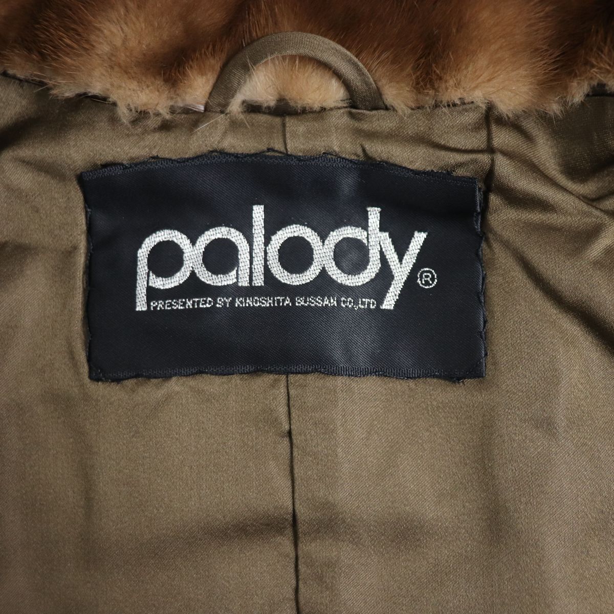 極美品▽Palody パロディ MINK ミンク 本毛皮コート ダークブラウン 毛 ...