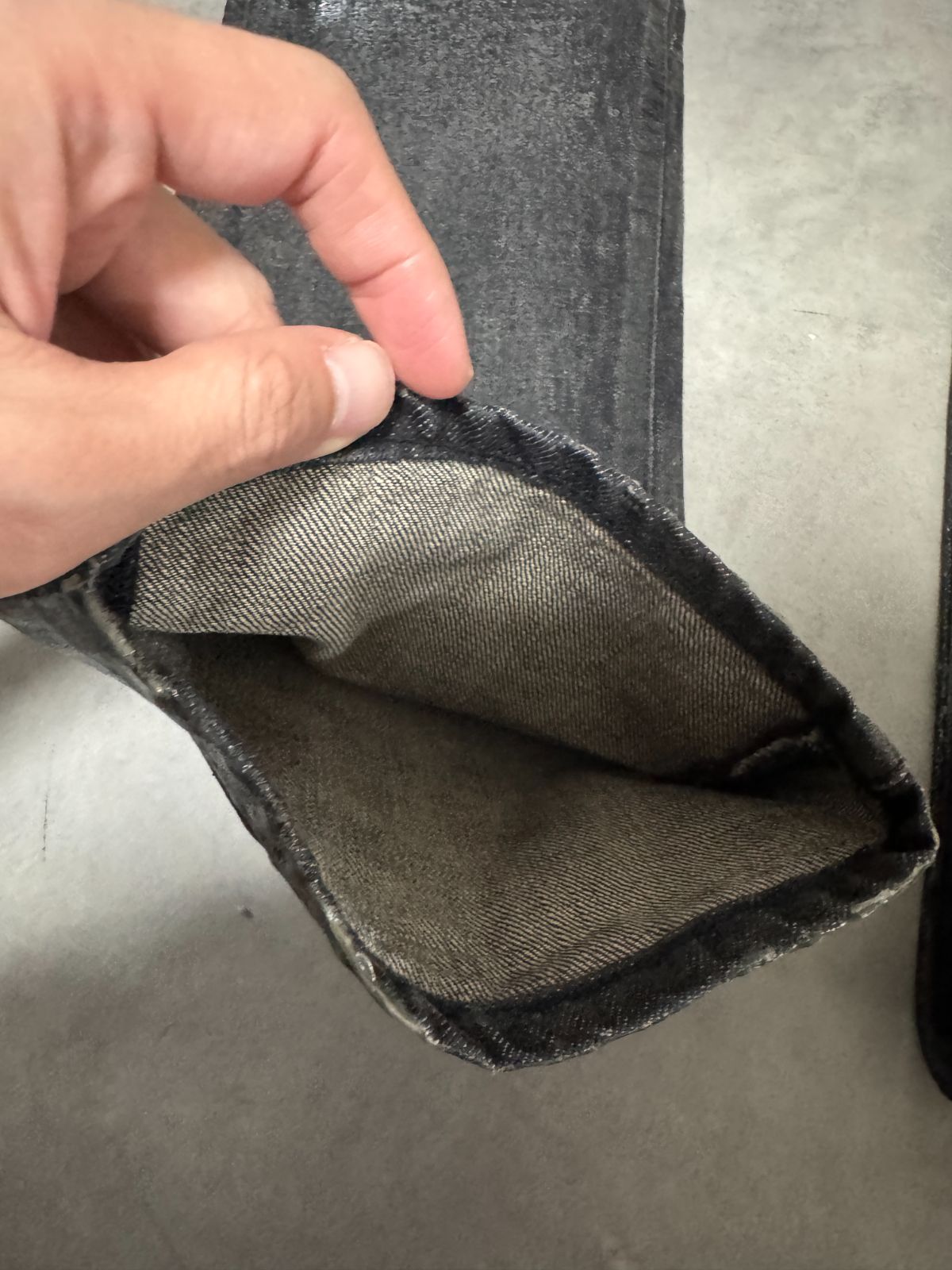 Dior homme luster coating denim h