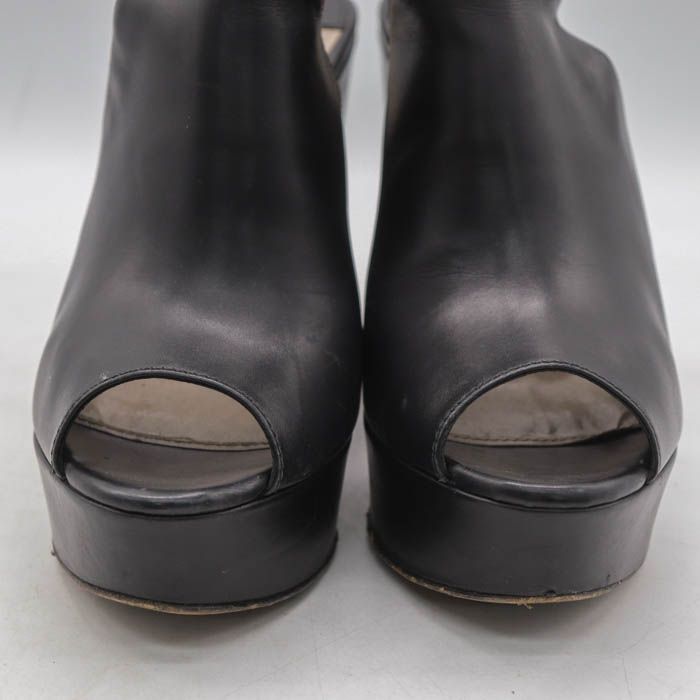 プラダ サンダル サマ―ブーツ ブランド 靴 イタリア製 黒 レディース  