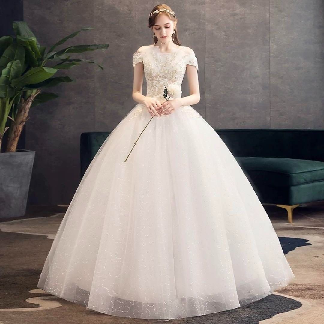 【メインウェディングドレス】✨フレンチテイスト✨結婚式　前撮り　3点セット 優雅なウェディングドレス✨フレンチテイスト✨前撮り 結婚式 3
