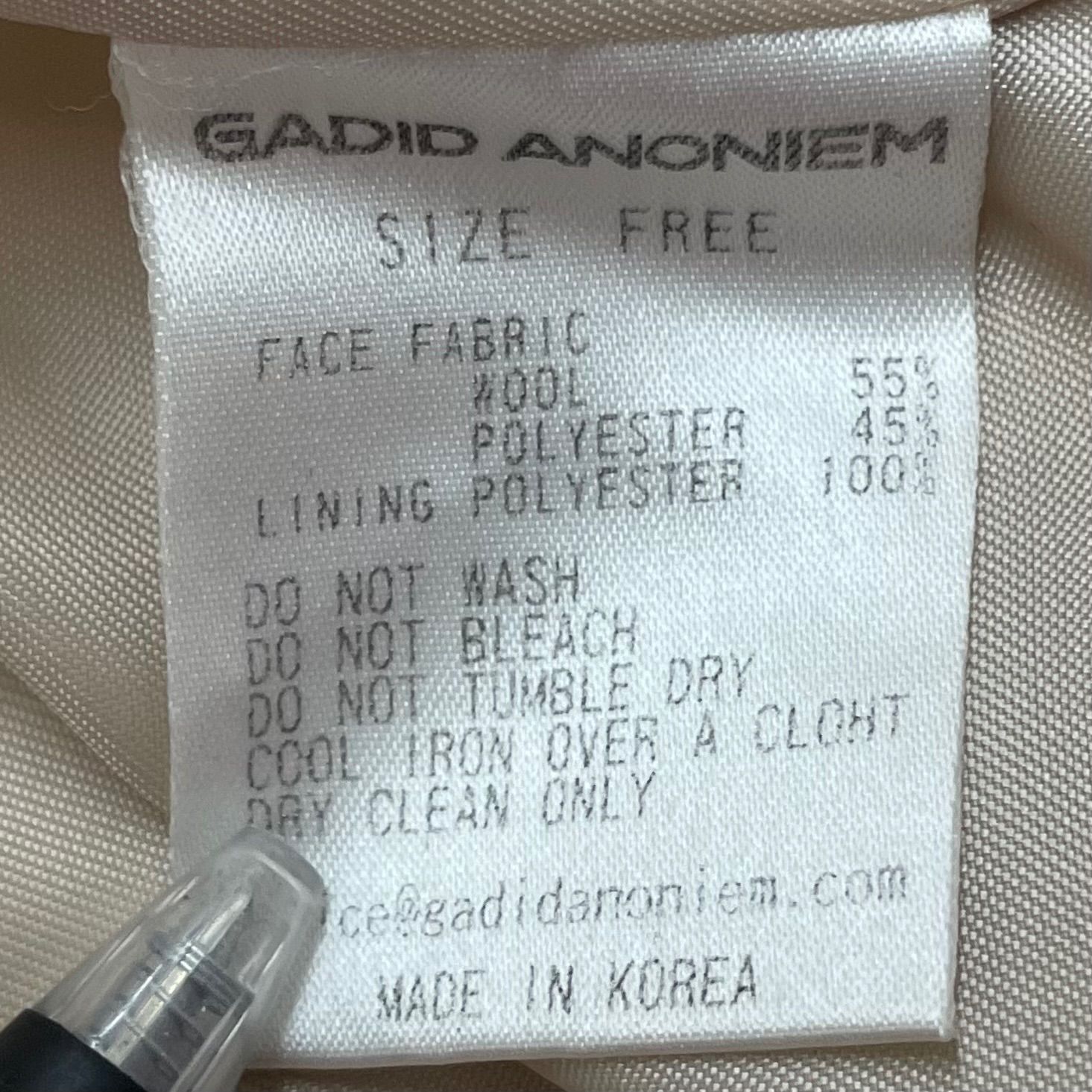 GADID ANONIEM ガディッドアノニム SHIMON SAND ロングコート コート 
