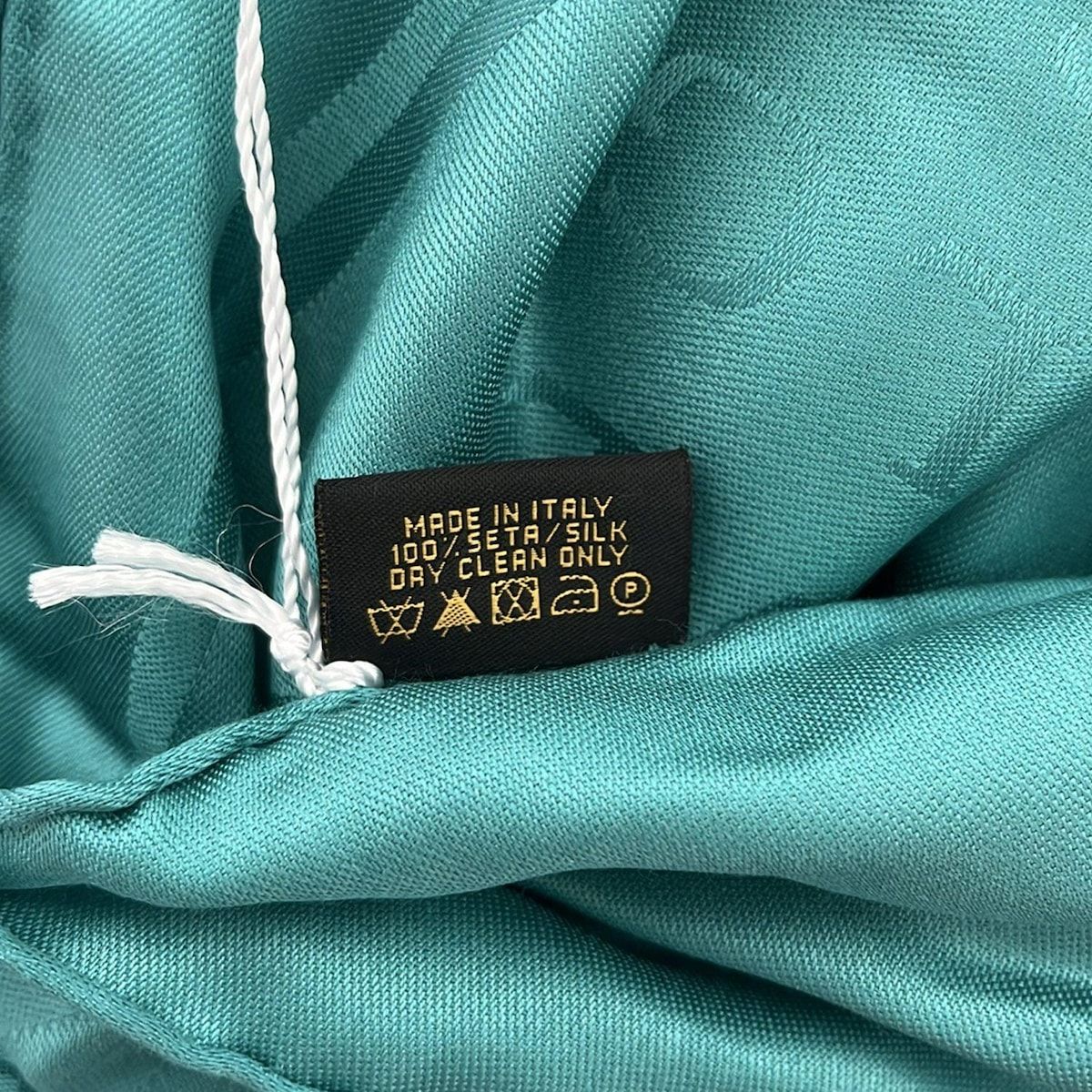 BVLGARI(ブルガリ) ストール(ショール)美品 - ブルーグリーン