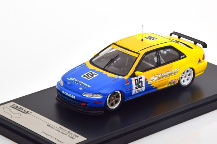 ターマック 1/43 ホンダ シビック EG9 #95 マカオ ギア レース 1996 504台限定 Tarmac 1:43 Honda Civic EG9 No 95 Macau Guia Race 1996 Limited Edition 504 pcs