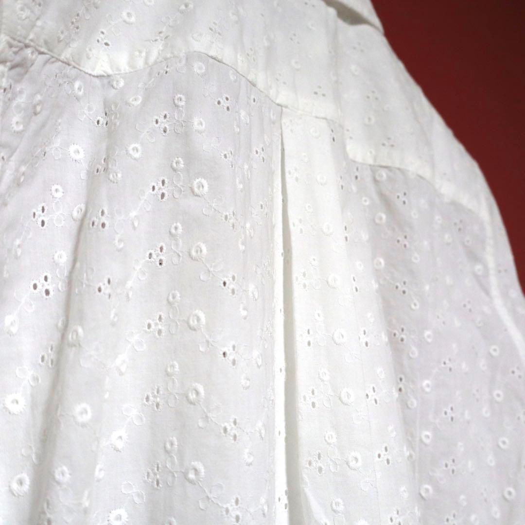 COMME des GARCONS 01SS ホール刺繍 レイヤード 総柄シャツ COMME des GARCONS 01SS ホール刺繍 レイヤード 総柄シャツ