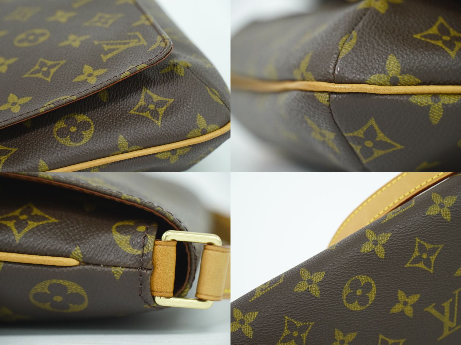 本物 ルイヴィトン LOUIS VUITTON LV ミュゼットタンゴ ショート モノグラム ショルダーバッグ ブラウン M51257 Musette  いやらし