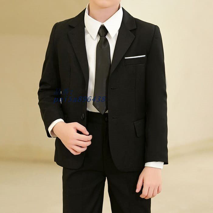 小学生 男の子 小学校 卒業式 卒園式 入学式 5点セット パンツ 入園式 発表会 ジャケット スーツ 蝶ネクタイ シャツ フォーマル七五三 結婚式 ネクタイ pai5a896438