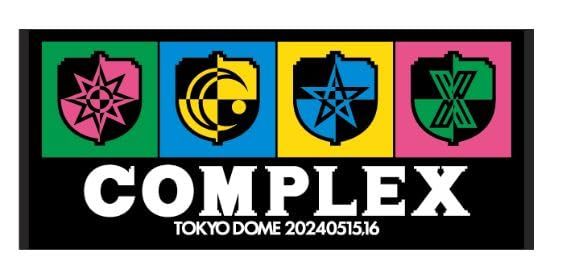 COMPLEX コンプレックス 2025 日本一心 グッズ 吉川晃司 布袋寅泰 フェイスタオル タオル エンブレム
