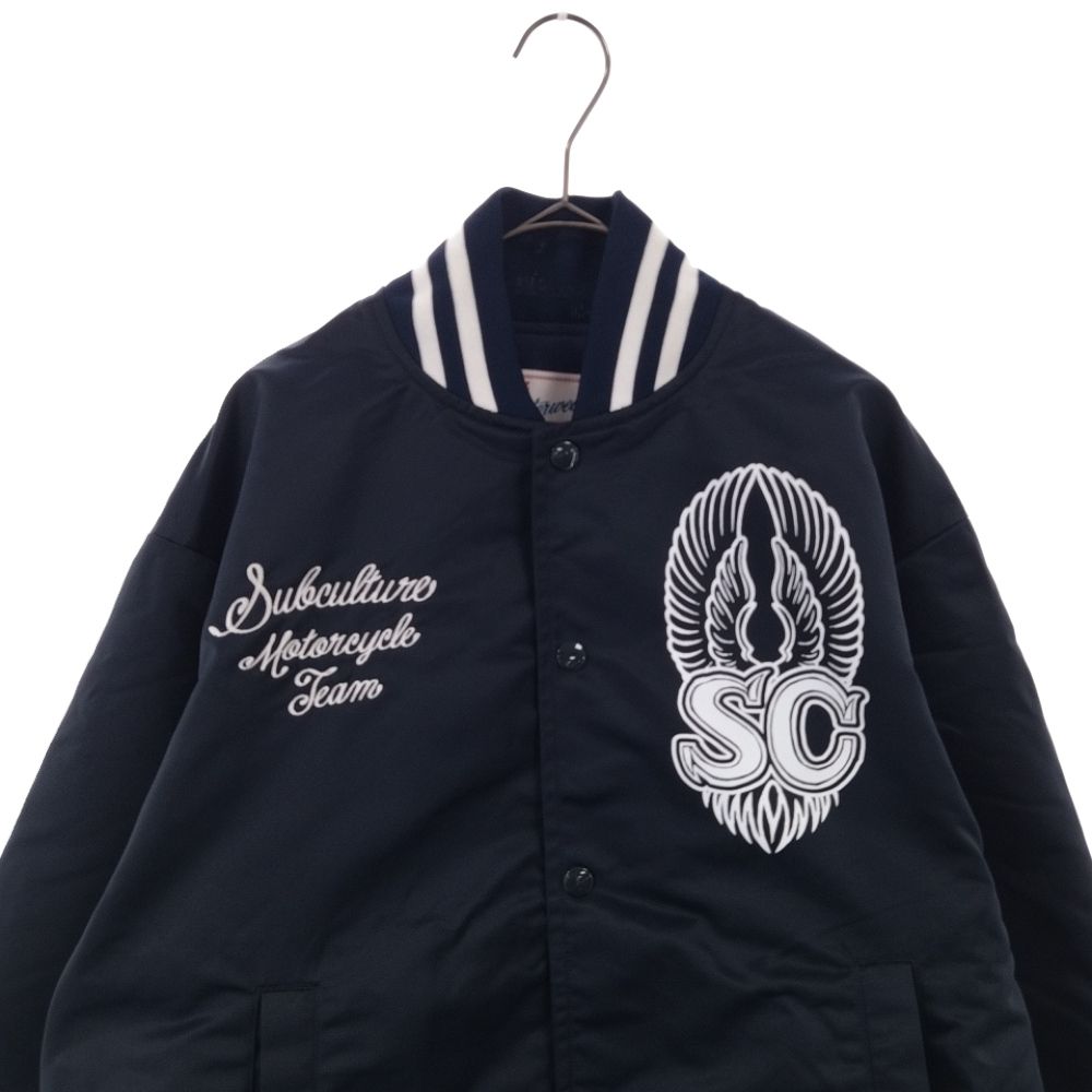 入手困難 即発送 正規 SUBCULTURE TEAM JACKET NAVYファッション