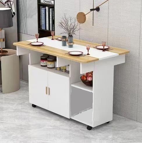 80cm カウンターテーブル カウンターテーブル バタフライカウンター カウンター収納 キッチン (白) ダイニングテーブル VEEZHA