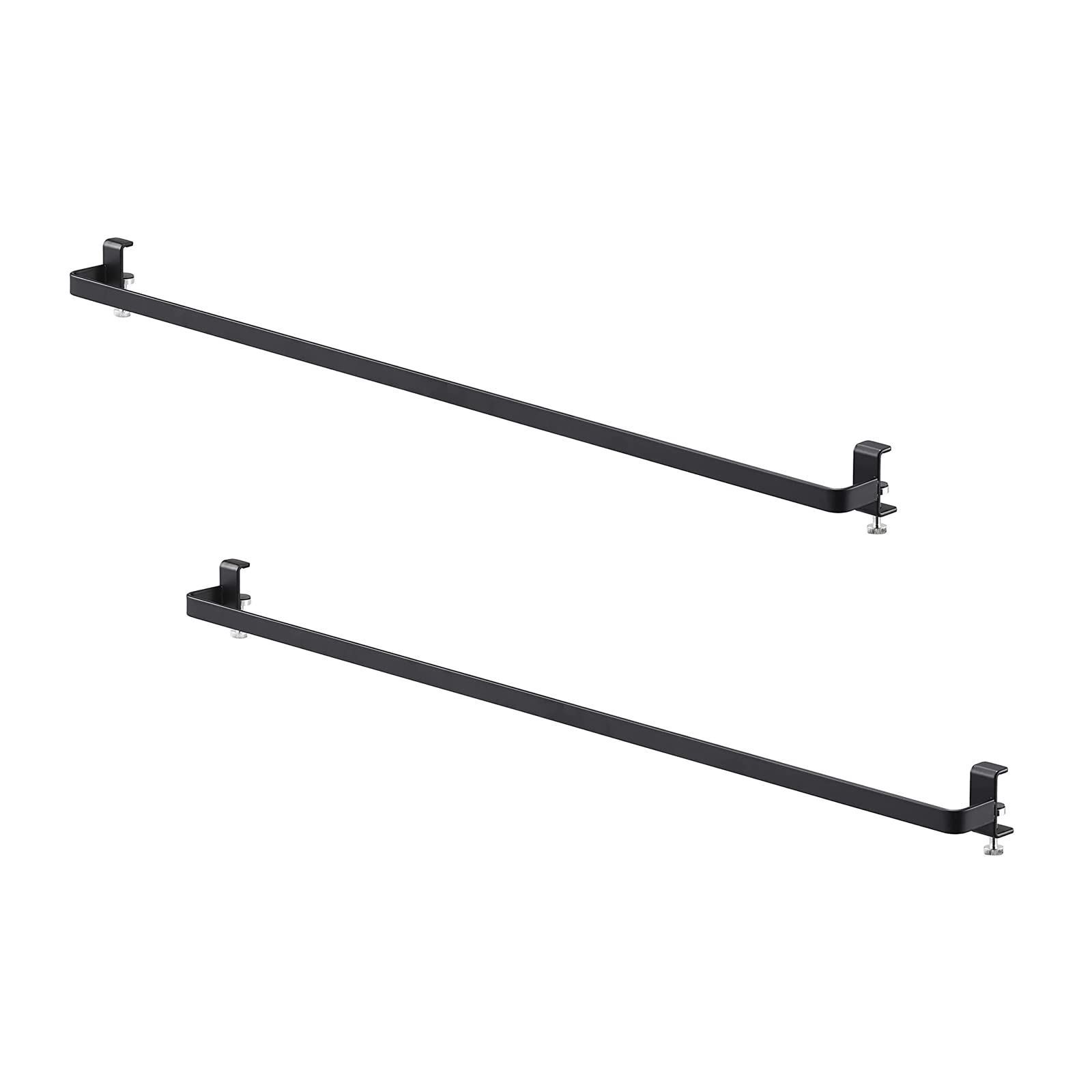 Color ブラック_Size 2点セット 山崎実業 Yamazaki 室内物干し ハンガーバー 2個セット タワー tower 鴨居に引っ掛けて ネジ固定 洗濯 物干し ブラック 5620×2