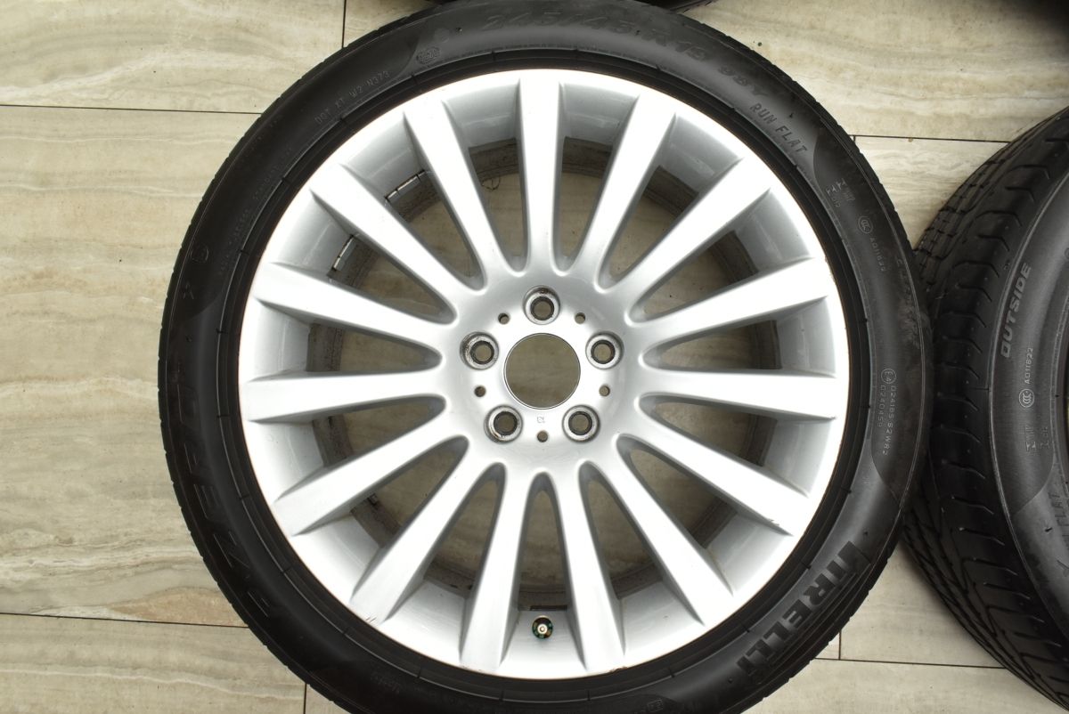 承認ランフラット付】BMW F01 F02 7シリーズ 純正 19in 8.5J+25 9.5J+ 
