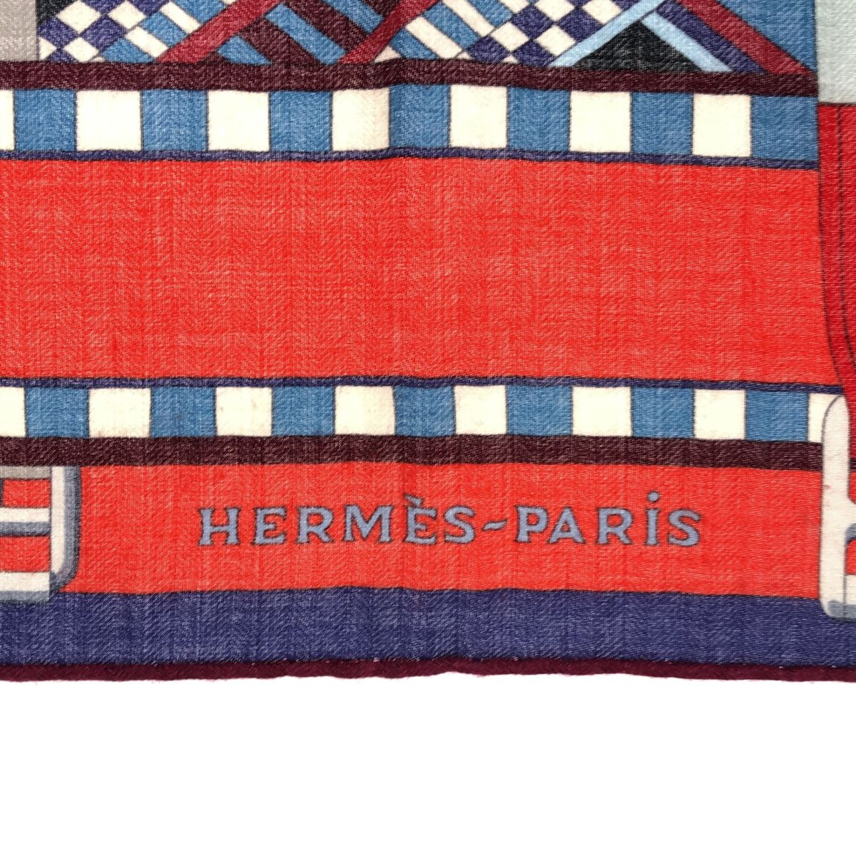 エルメス カザック ジグザグ カシミヤ スカーフ 中古・古着通販】HERMES (エルメス) カシミヤストール/カザック