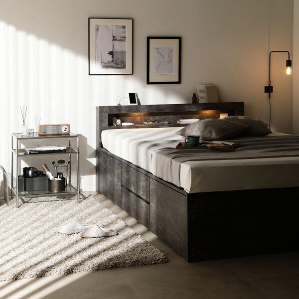 3ゾーンポケットコイルマットレス付き