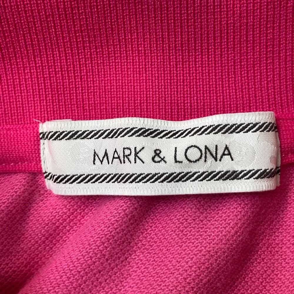 サイズ：M MARK&LONA マークアンドロナ 半袖 ポロシャツ ピンク系
