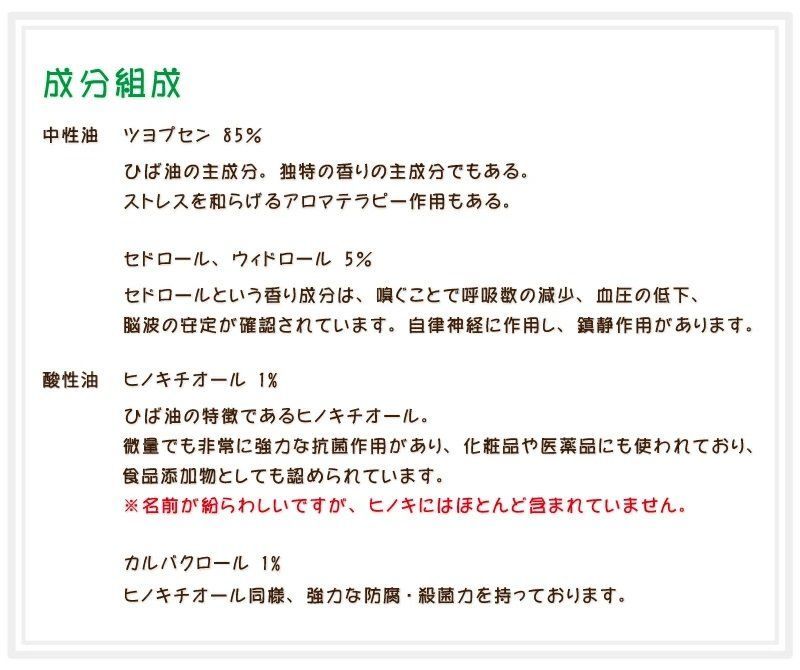 ヒバ油 100％ トンガリキャップ100ml×10癒し 除菌 防虫 消臭 防カビ - メルカリ