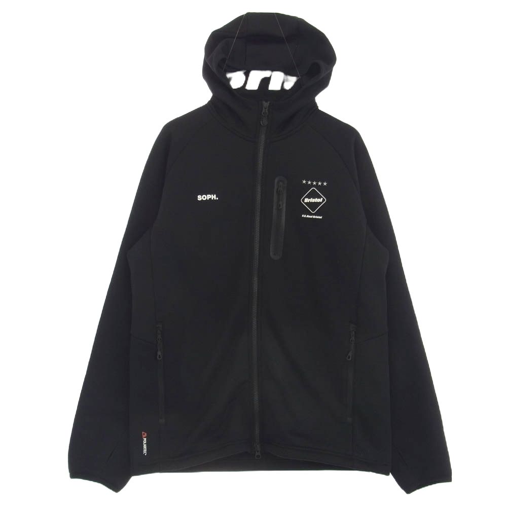 F.C.R.B. エフシーアールビー 23AW FCRB-232055 POLARTEC POWERSTRETCH ZIP UP HOODIE  ポーラテック パワーストレッチ ジップアップ フーディ― フルジップ パーカー ブラック系 XL【中古】 - メルカリ