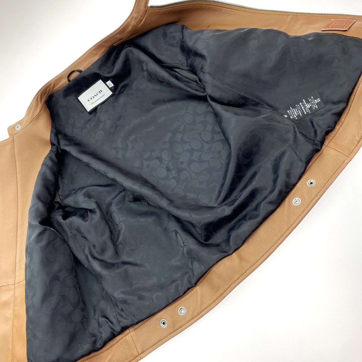 COACH コーチ レザー レーサー ジャケット C7811 ラスティック 