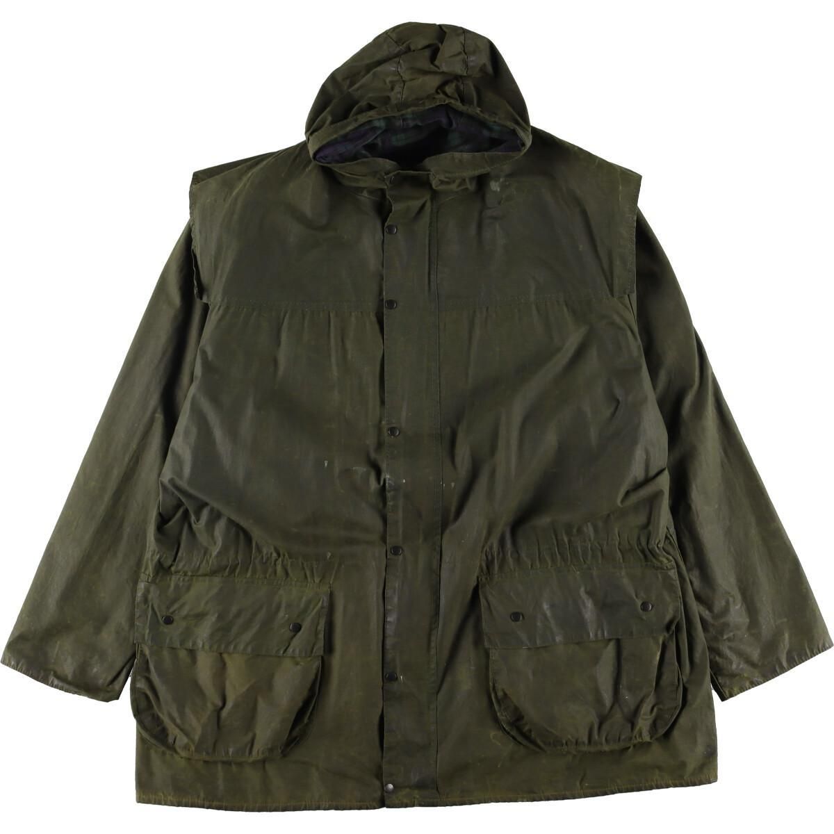 【英国製】90'sバブアーBarbourダラム オイルドジャケット3ワラントすのアウター