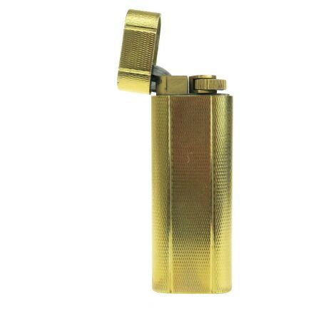 【中古】 美品 カルティエ Cartier ガスライター オーバル ゴールド メタル 07HD614