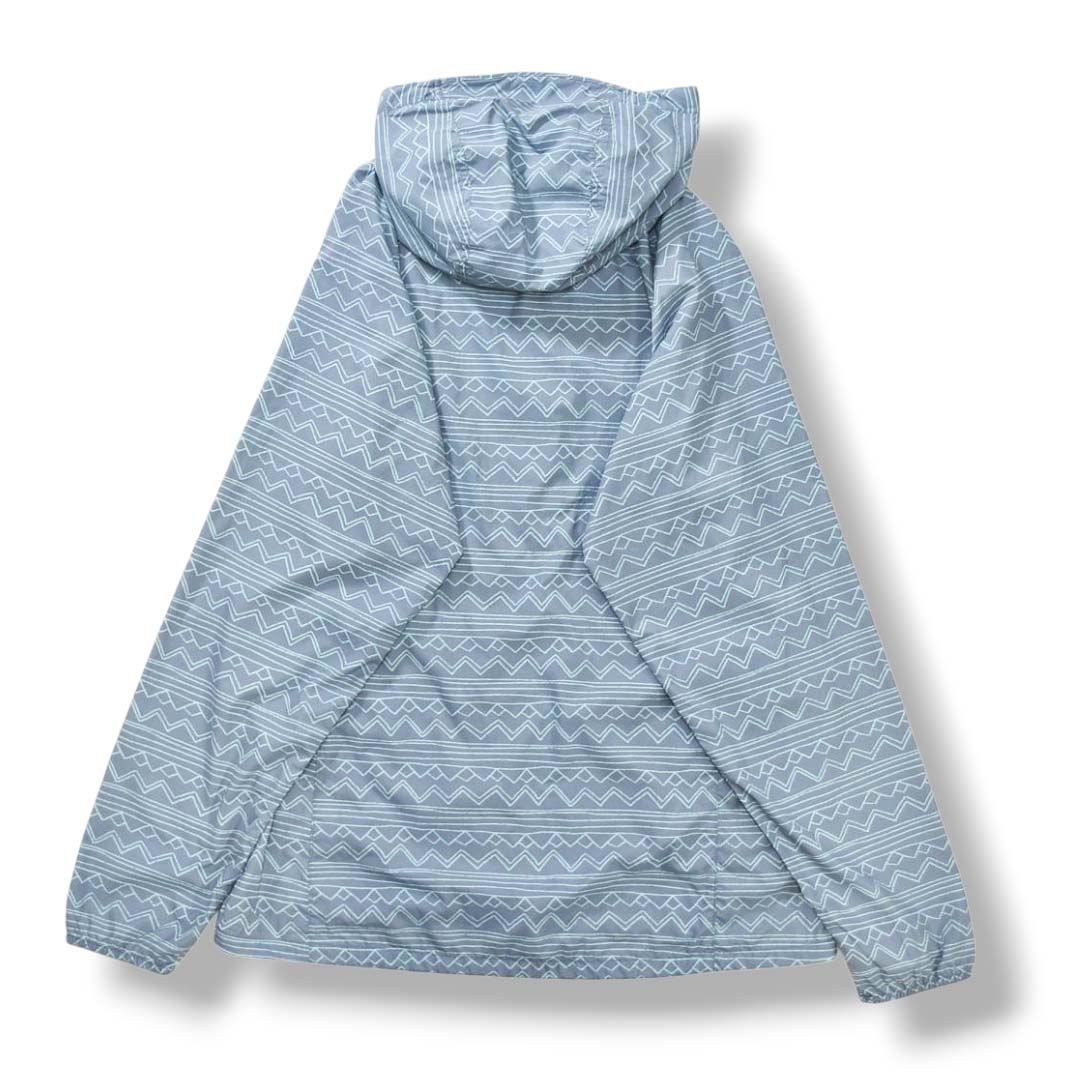 モンベル montbell ウィンド ブラスト プリント パーカー ナイロン ジャケット ジップアップ ラグランスリーブ 裏地 メッシュ XL 総柄 ライトブルー x グレー アウトドア ウェア レディース ♪ WWW_NOITHATQUANGTHANH_NET