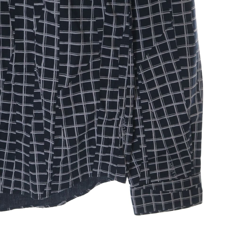 Calvin Klein 長袖シャツ ブラック S 柄入り シンプル 着回し Calvin Klein 長袖シャツ ブラック S 柄入り シンプル 着回し