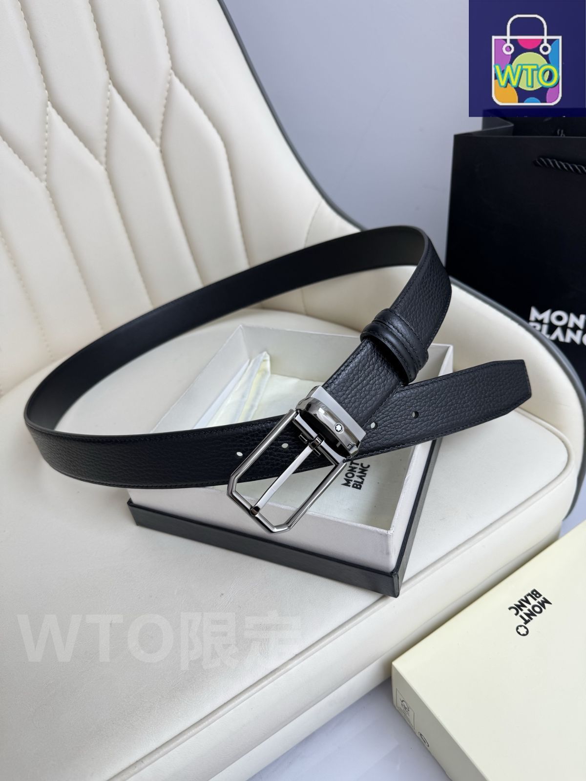 新品未使用 　モンブラン 　ベルト 　クラシックライン111739 MONTBLANC - 新品 モンブラン MONTBLANC ベルト クラシック