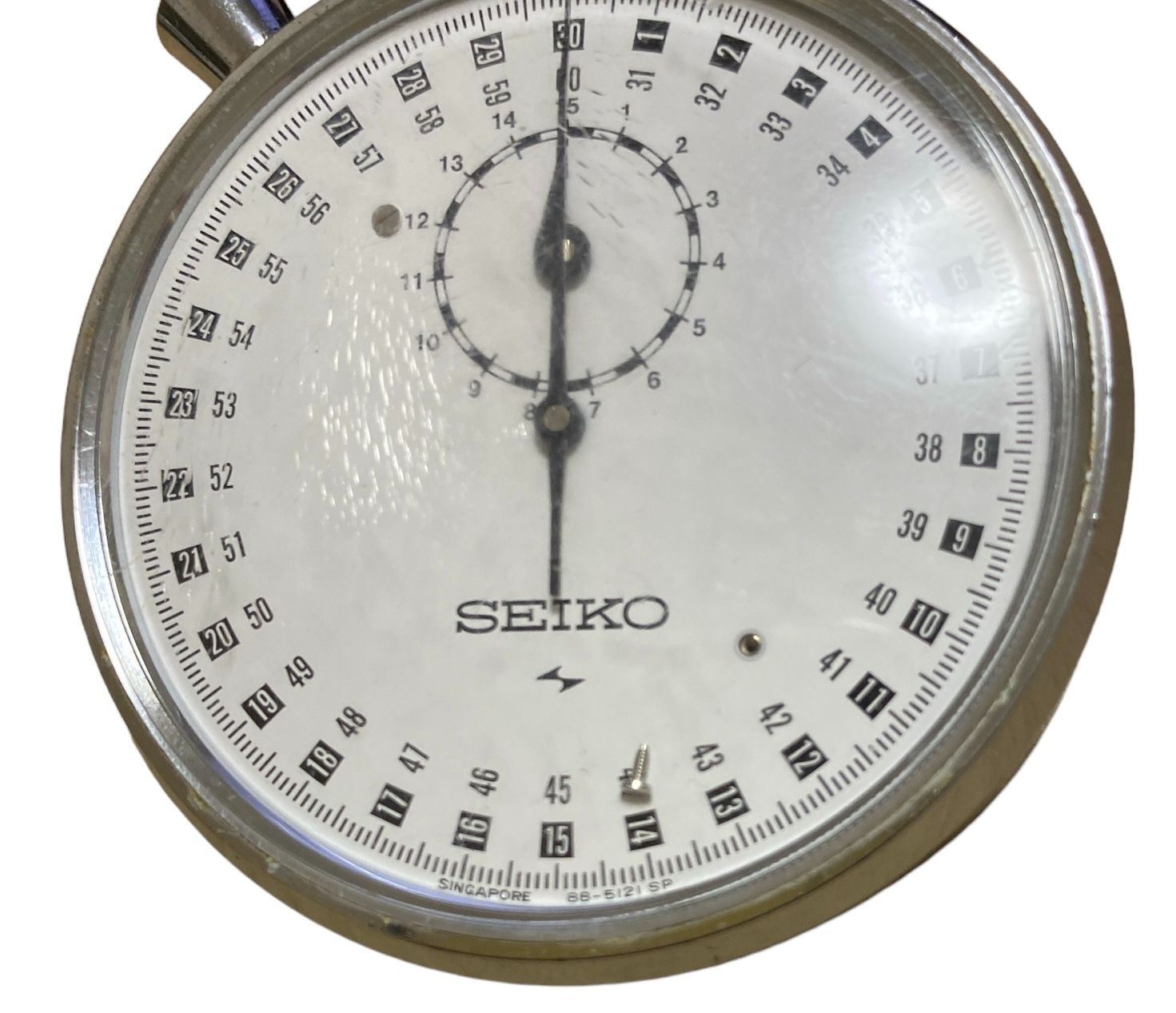 SEIKO セイコー 手巻き式ストップウォッチ 88-5061 スモセコ 白