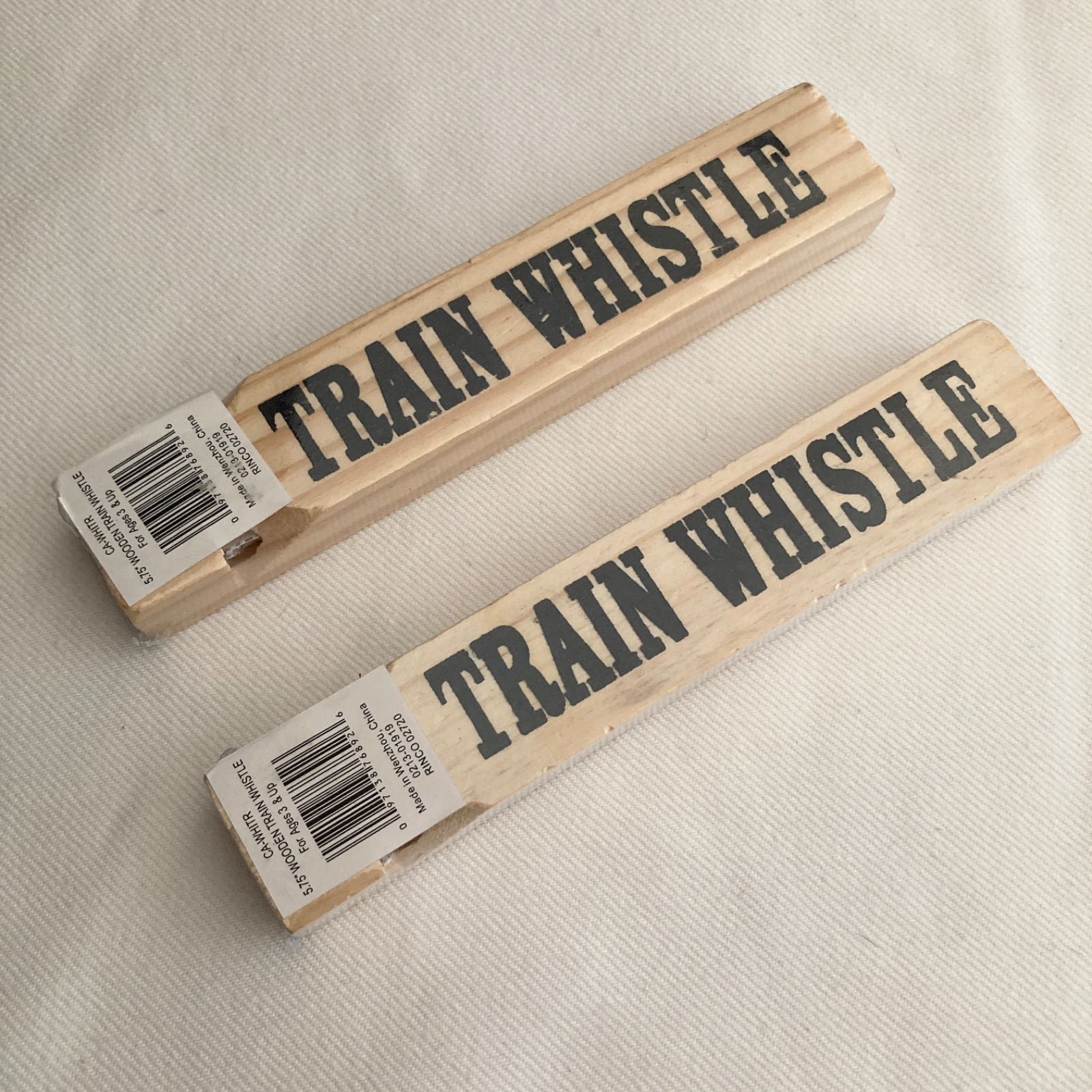 WOODEN TRAIN WHISTLE】木製 トレイン ホイッスル 汽笛 2個セット - メルカリ