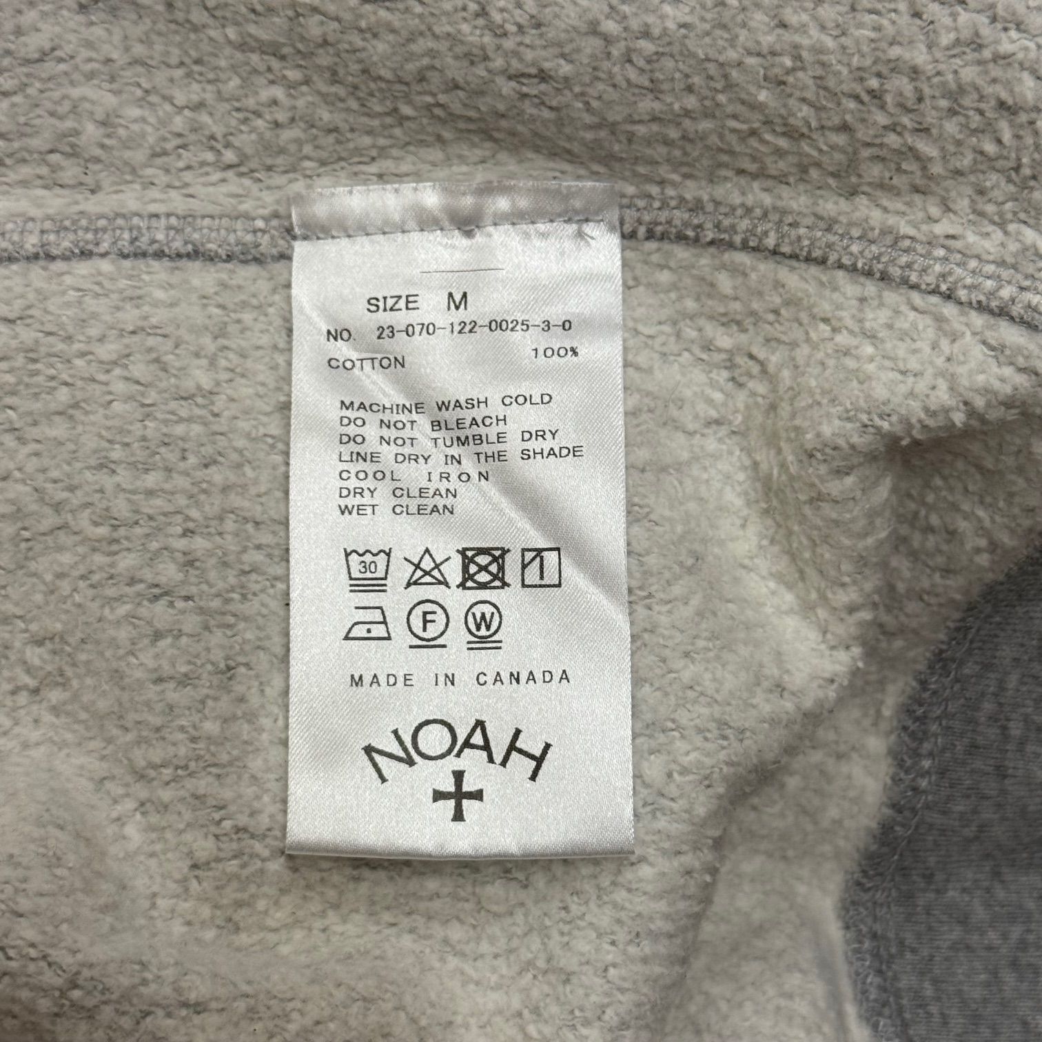 参考上代28600円 NOAH Core Classic Crewneck コアクラシッククルー 